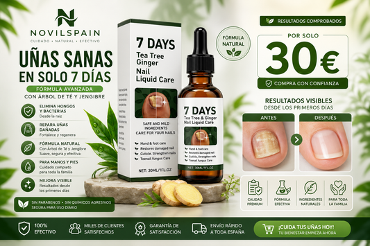 Tratamiento Reparador de Uñas con Árbol de Té y Jengibre